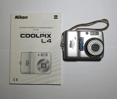 Nikon Coolpix L4 - Silber - 4 Megapixel - 3x Zoom - Digitalkamera - Kamera - Bild 1 von 4