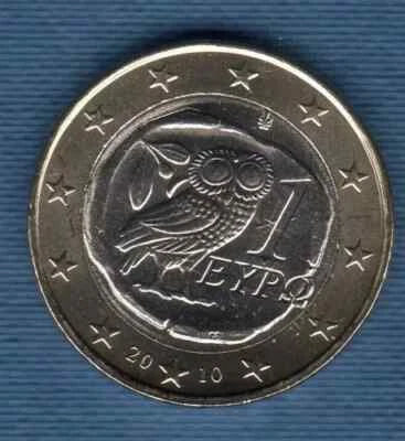1 Euro Year 2010 Greek coin 1€ Athenian Tetradrachm OWL Symbol of Wisdom & Luck - Image 1 of 2