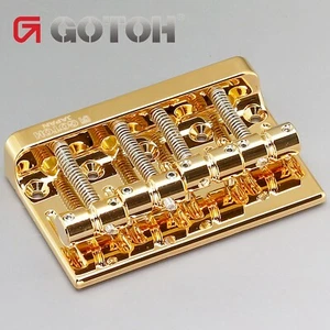NEW Gotoh 201B-4 Bass Bridge Precision Jazz for Fender P Jazz Bass 4-String GOLD - Picture 1 of 2