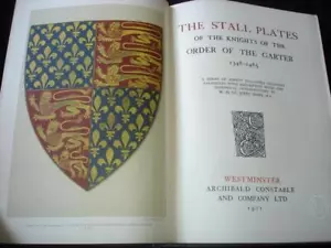 Étal Plaques - Knights Of The Ordre De Jarretière 1348-1485 Par L H st John Hope - Picture 1 of 12