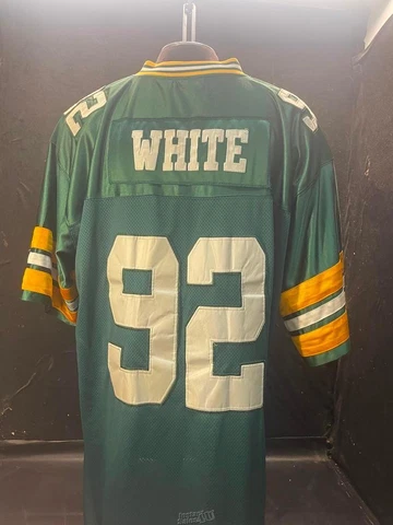 Mitchell Ness Reggie White #92 Pro Cut Packers Jersey Size 58 Throwback 1993-98 Cover