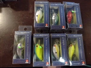 MODEL S CRANKBAIT Shad/Chrome/Chartreuse/Habanero fishing bait lure H2O Xpress - Picture 1 of 29