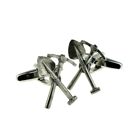 English Made Pewter Miners Tools Pick & Shovel Cufflinks In A Box Xwcl035