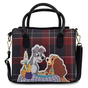 Bandolera Loungefly Disney Dama y el Vagabundo a Cuadros Cena - Imagen 1 de 7