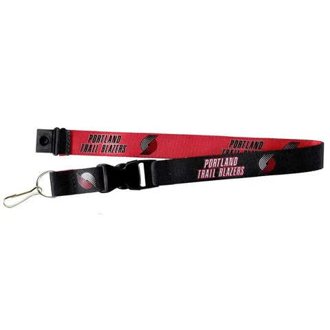 Portland Trailblazers Reversible Nylon Lanyard (NEW) Key Chain Keychain ID NBA Cover