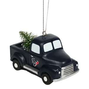 Houston Texans Truck with Tree Christmas - Tree Holiday Ornament FREE SHIPPING - Picture 1 of 1
