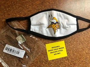 MINNESOTA VIKINGS FACE COVERING NFL LICENSED BIG LOGO ADULT SIZE - Picture 1 of 6