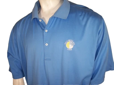 Fairway & Greene XXL Blue Cotton Golf Shirt Half Moon Bay Links - Image 1 of 4