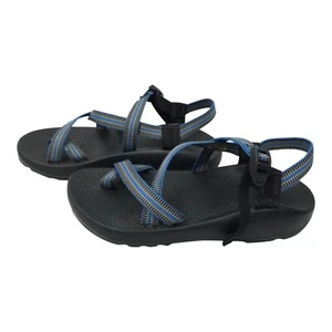 Chaco Sport Z1 Sandals Mens Size 12 Hiking Toe Loop Blue Vibram Sole Buckle - Picture 1 of 16