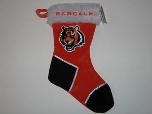 Cincinnati Bengals 17" Team Logo Plush Hanging Christmas Stocking FREE S&H!! - Picture 1 of 1