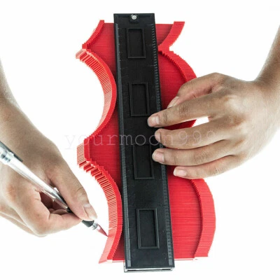 GAZZA 10" Shape Contour Copy Duplicator Circular Frame Profile Gauge Edge Ruler Tool