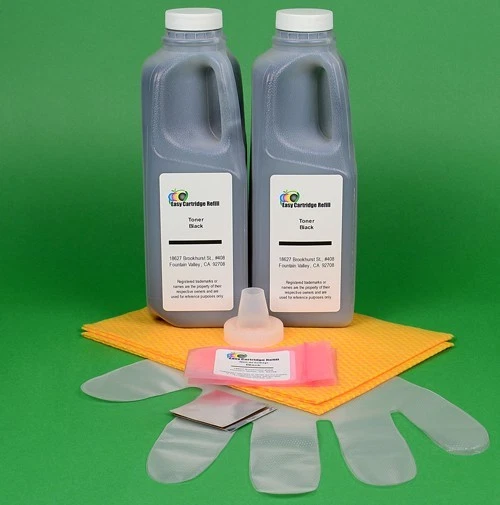 Okidata B6300 B6300dn B6300n B6300nmx 52114502 MICR 2-Toner Refill Kit w/Chips. - Image 1 of 1