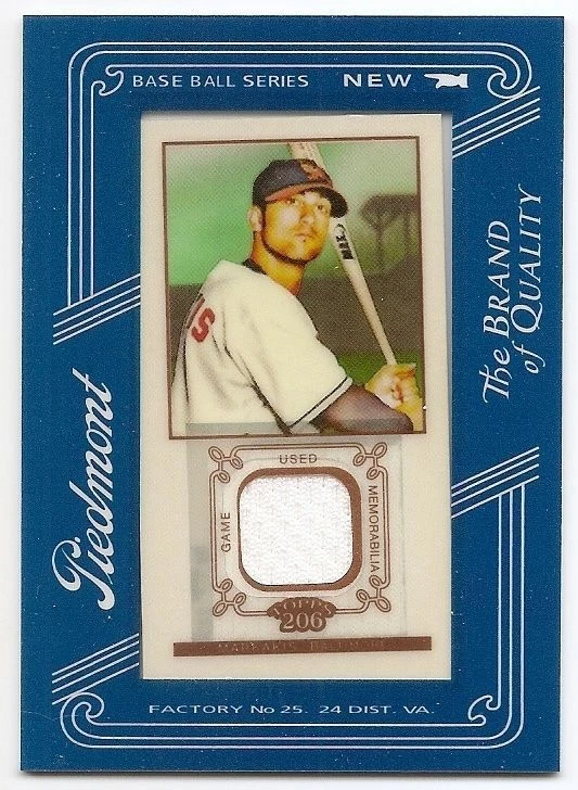 2009 TOPPS 206 MINI FRAMED RELICS PIEDMONT GAME USED JERSEY Nick Markakis #FR12 - Image 1 of 1