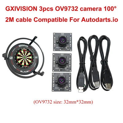 GXIVISION OV9732/IMX179/OV2735 30fps 2M Kabel 100 Deg 3 Stück Kamera Autodarts.i - Bild 1 von 4