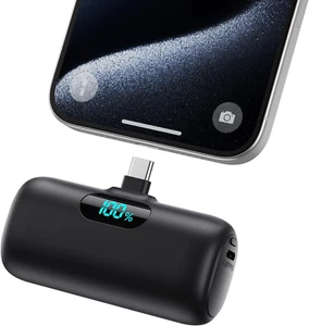 Mini Portable Charger USB C Power Bank,Upgraded 5000Mah PD Fast Charging Battery - Picture 1 of 12