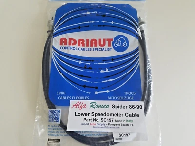 Contador de cabo Alfa Romeo spider 86-90 velocímetro inferior para transmissão - Imagem 1 de 4