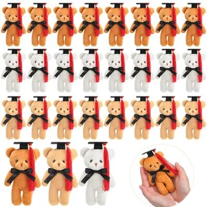 Sotiff 24 Pcs Mini Graduation Bear Plush Gift Stuffed Animal with Cap Gift fo... - Picture 1 of 6