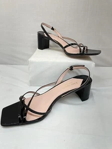 Kate Spade New York Renee Patent Leather Block Heel Sandals US 11B 41.5 EU - Picture 1 of 8