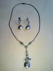 Deco Marcasite Necklace And Earring Set