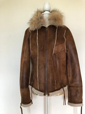 Vintage Marc New York By Andrew Marc Faux Sheepskin & Fur Ladies Jacket Medium - Image 1 of 4