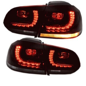 Zestaw tylnych świateł tylnych Red Smoke pasuje do konwersji VW Golf 6 GTI LED