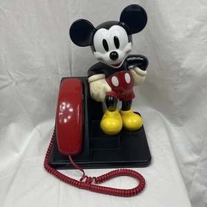 VINTAGE Disney Topolino telefono pulsante - Foto 1 di 5