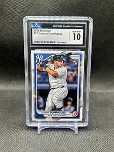 Jasson Dominguez 2024 Bowman Rookie Card - CGC Gem Mint 10 - Yankees - Picture 1 of 2