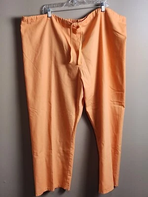 Women’s Crest Orange Tie Waist Scrub Pants 1 Pocket Size 2XL - Image 1 of 4
