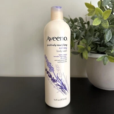 Aveeno Positively Nourishing Calming Body Wash LAVENDER Chamomile Ylang 16 Oz - Image 1 of 4