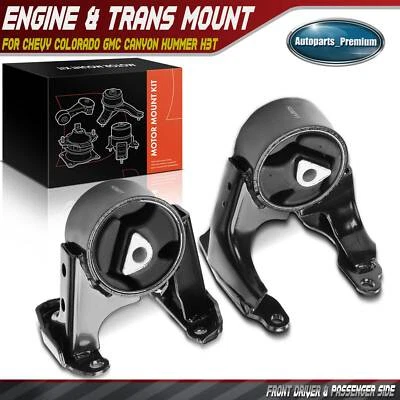 2Pcs Front Engine Mount for Chevy Colorado GMC Canyon 04-12 Hummer H3T H3 Isuzu - Image 1 of 4
