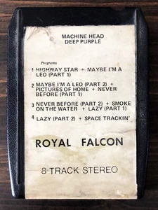 Deep Purple 8 Track Tape - Machine Head Royal Falcon - Untested - Imagen 1 de 4