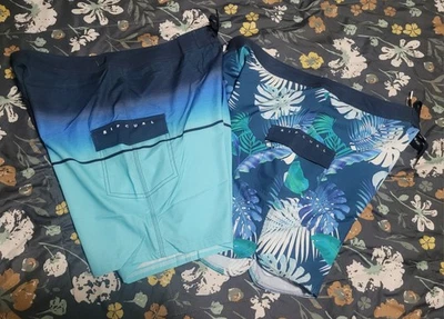 Bundle 2 Ripcurl Stretch Boardshorts New NWT Mens 36  - Image 1 of 4