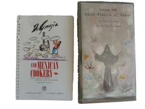ZWEI (2) Bücher mit Kunst von DE GRAZIA: De Grazia & Mexikanische Küche + Reisen mit - Bild 1 von 9