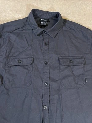Burton Flannel Shirt Men’s 2XL XXL Charcoal Gray Long Sleeve Snowboard  - Image 1 of 4