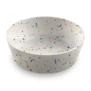 Terrazzo Brights Ciotola per Animali Domestici per Acqua e Cibo, Unisci (e Melamina Pura) Grande... - Foto 1 di 2