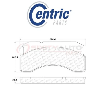 Centric Posi Quiet Disc Brake Pads w Shims for 1984-1986 Ford C700 6.1L 7.0L mm Foto 1 de 4
