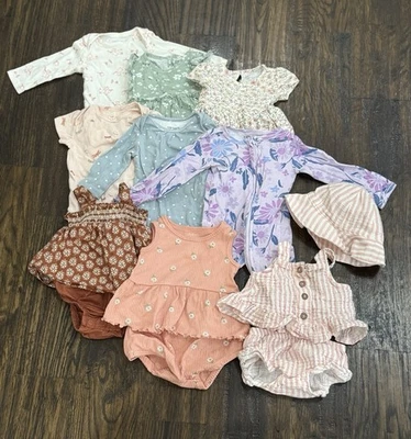 Lot Of 9 Outfits - Baby Girls - Carter’s - Size 3 Months - Image 1 of 4