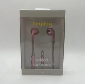 Heyday Pink Wired Earbuds with Microphone New In Box - Picture 1 of 2