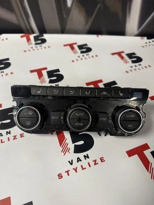 VW T6 TRANSPORTER CARAVELLE AIR CON HEATER DISPLAY CONTROL PANEL 7E0907040AF - Image 1 of 3