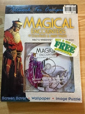 NEW Magical Encounters Screensaver PC CD Rom Software Windows Mac VTG 1995 Rare - Image 1 of 4