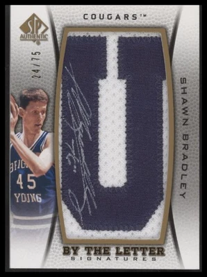 2012-13 SP Authentic #BL-SB Shawn Bradley By the Letter #/75 - Image 1 of 2