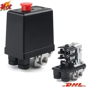 Regulador de presión 230V 1/4" INTERRUPTOR DE PRESIÓN PARA INTERRUPTOR DE COMPRESOR GÜDE REGULADOR DE PRESIÓN DE - Imagen 1 de 8