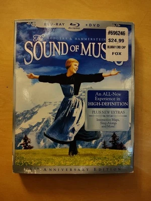 The Sound of Music (Blu-ray/DVD, 2010, 3-Disc Set, 45th Anniversary Edition) New - Image 1 of 3