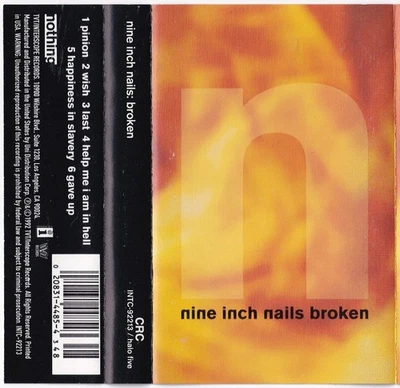 Nine Inch Nails Halo 5 Broken EP Cassette Tape 1992 CRC Club Edition SR Version - Image 1 of 4