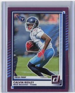 Donruss #148 2025 Calvin Ridley pruebas de prensa púrpura - Imagen 1 de 2