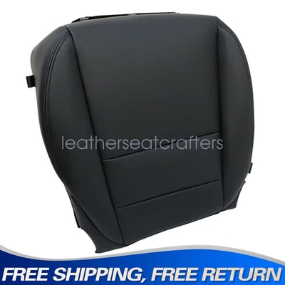 Driver Bottom Replacement Leather Seat Cover Fits Acura MDX Base 2007-2013 Black - Image 1 of 4