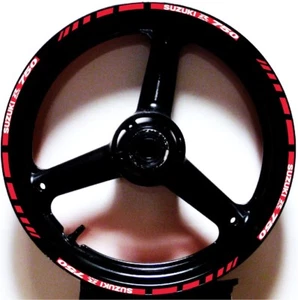 PEGATINAS DE CINTA SUZUKI GSXR 750 CON RAYAS DE LLANTA GP IMPRESAS A MEDIDA 2 TONOS - Imagen 1 de 37