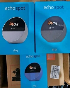 Amazon Echo Spot - Reloj despertador inteligente lanzado 2024 (Sellado - AZUL) - Imagen 1 de 2