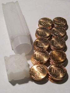 2009 P Lincoln Childhood 1c Cent 50 Coin Roll Uncirculated Satin Finish SMS - Picture 1 of 3