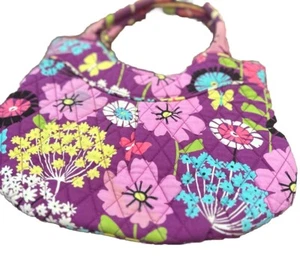 Vera Bradley Small Handbag Floral Purse Shades Of Purple - Picture 1 of 3